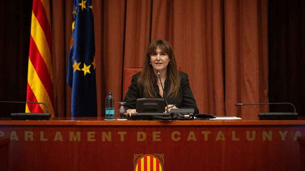 La presidenta del Parlament de Cataluña, Laura Borràs, en el centro de la nueva pugna del independentismo / David Zorrakino (EP)