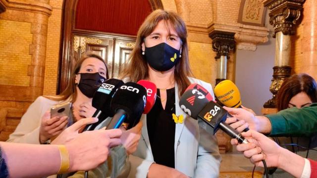 La presidenta del Parlament, Laura Borràs, en la Cámara catalana / EP