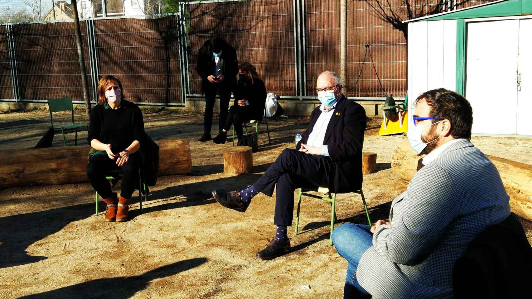 Bargalló ha visitado este lunes un centro educativo en Sant Cugat del Vallès / TWITTER