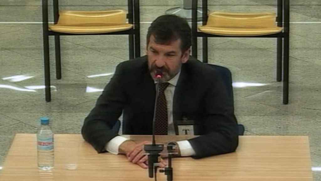 El comisario de los Mossos d'Esquadra Ferran López en su declaración ante la Audiencia Nacional / EFE