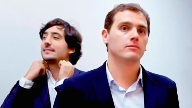 El diputado de Ciudadanos, Toni Roldán, detrás de Albert Rivera / CG