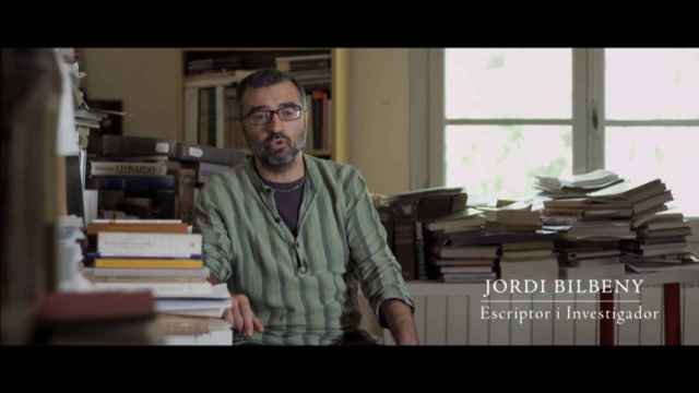 El pseudohistoriador Jordi Bilbeny en el documental sobre da Vinci / TV3