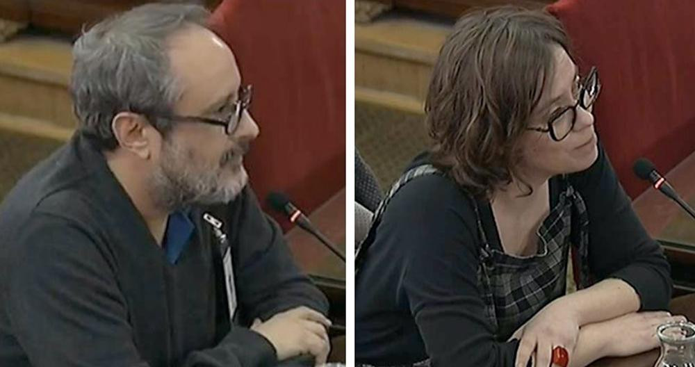 Antonio Baños y Eulàlia Reguant en el Tribunal Supremo / EP