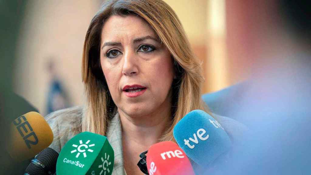 Susana Díaz, en una rueda de prensa, en una imagen de archivo / EFE