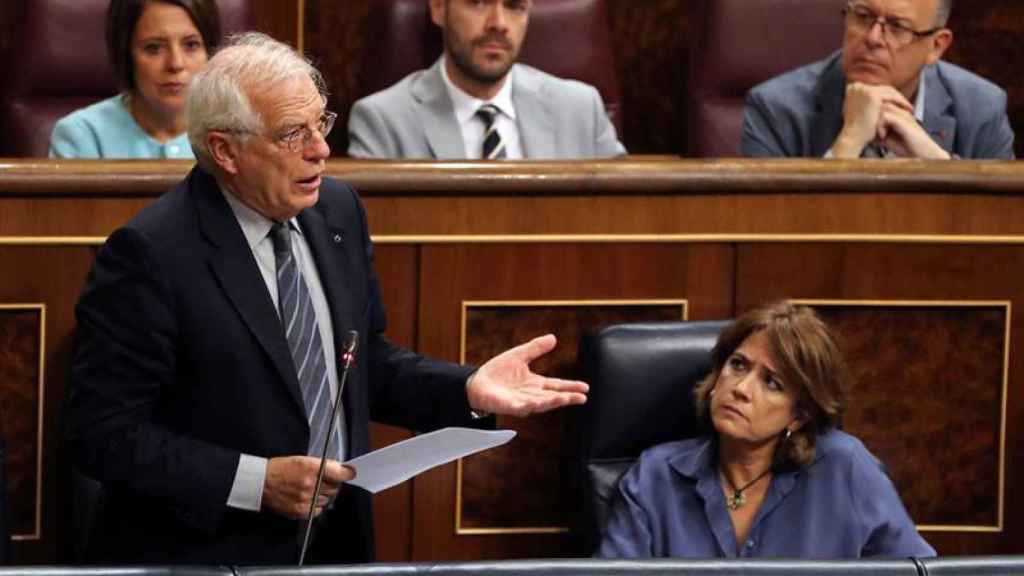 Josep Borrell, ministro de Asuntos Exteriores, en la sesión control al Ejecutivo / EFE