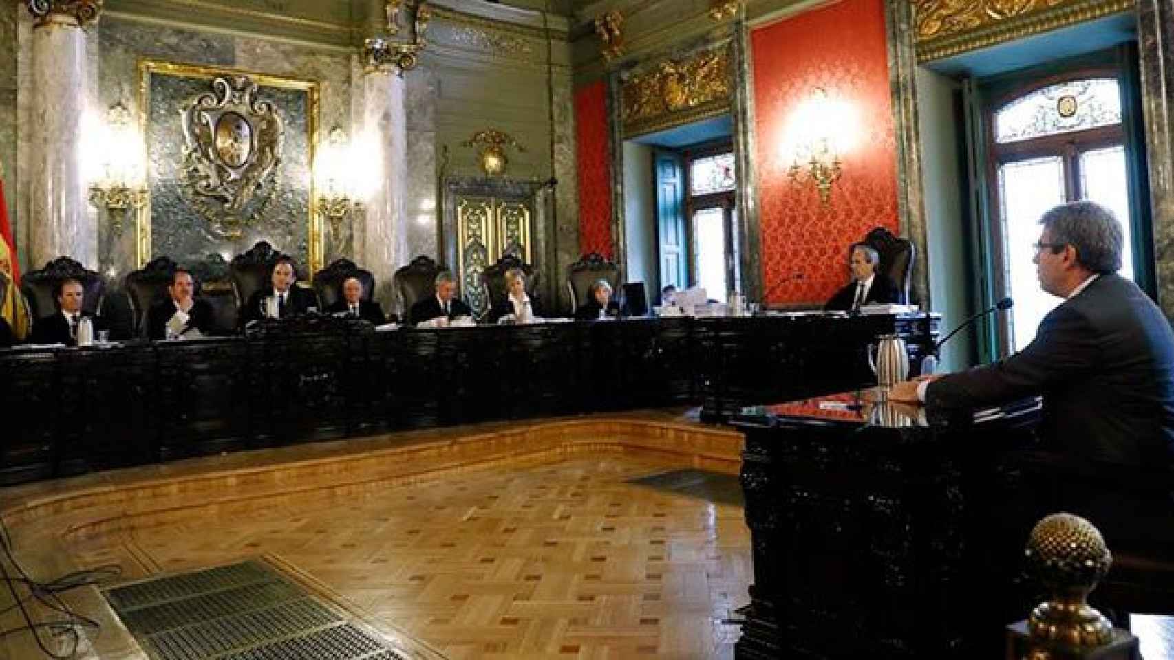 Francesc Homs, durante su declaración ante el Tribunal Supremo por su participación en el 9N / EFE