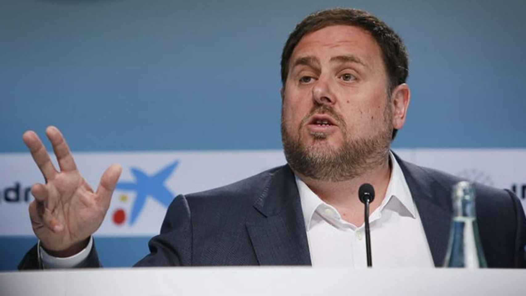 Oriol Junqueras, vicepresidente económico catalán, en las jornadas económicas que el Cercle d'Economia organiza en Sitges (Barcelona) / EFE