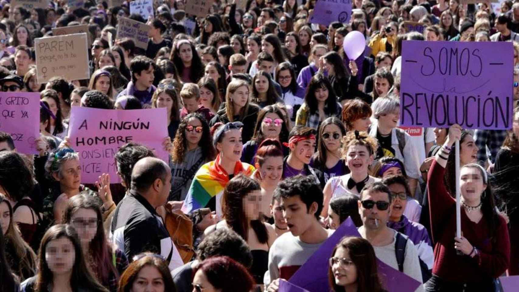 Manifestación del 8M en Cataluña / EFE