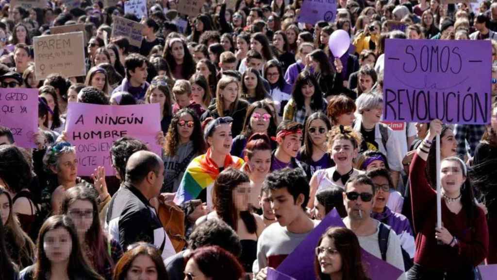 Manifestación del 8M en Cataluña / EFE