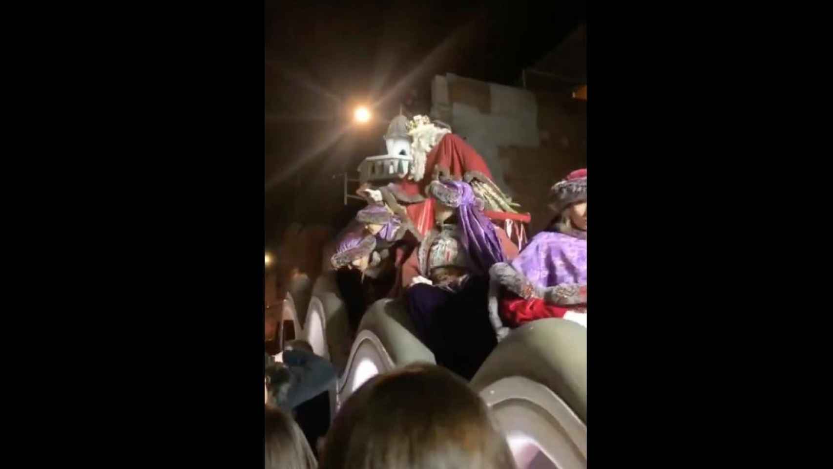 Un fotograma del vídeo del Rey Melchor en la cabalgata de Terrassa / CG