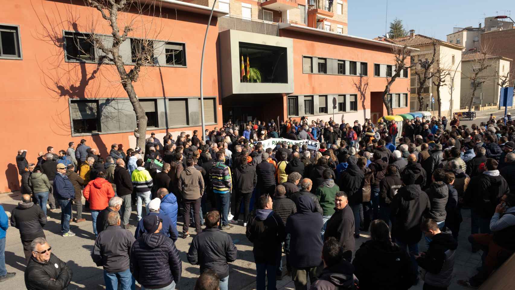 Protesta del pasado viernes ante la sede de Agricultura en Lleida