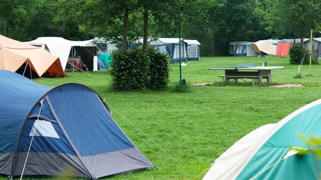 Tiendas de campaña en un camping, como el de Sant Josep en Santa Cristina d'Aro, donde los clientes se quejan de una oleada de robos