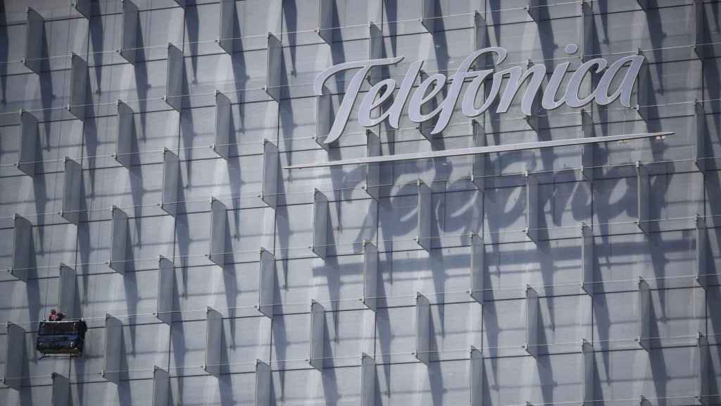 Logo de Telefónica en la sede de Madrid / EP