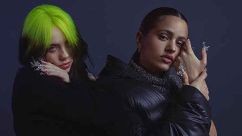 Rosalía y Billie Eilish, en un videoclip producido por Sony / SONY MUSIC