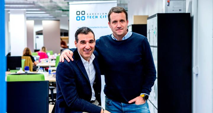 Los dos líderes del Barcelona Tech City, el presidente, Miguel Vicente (i), y el consejero delegado, Miquel Martí (d) / BTC