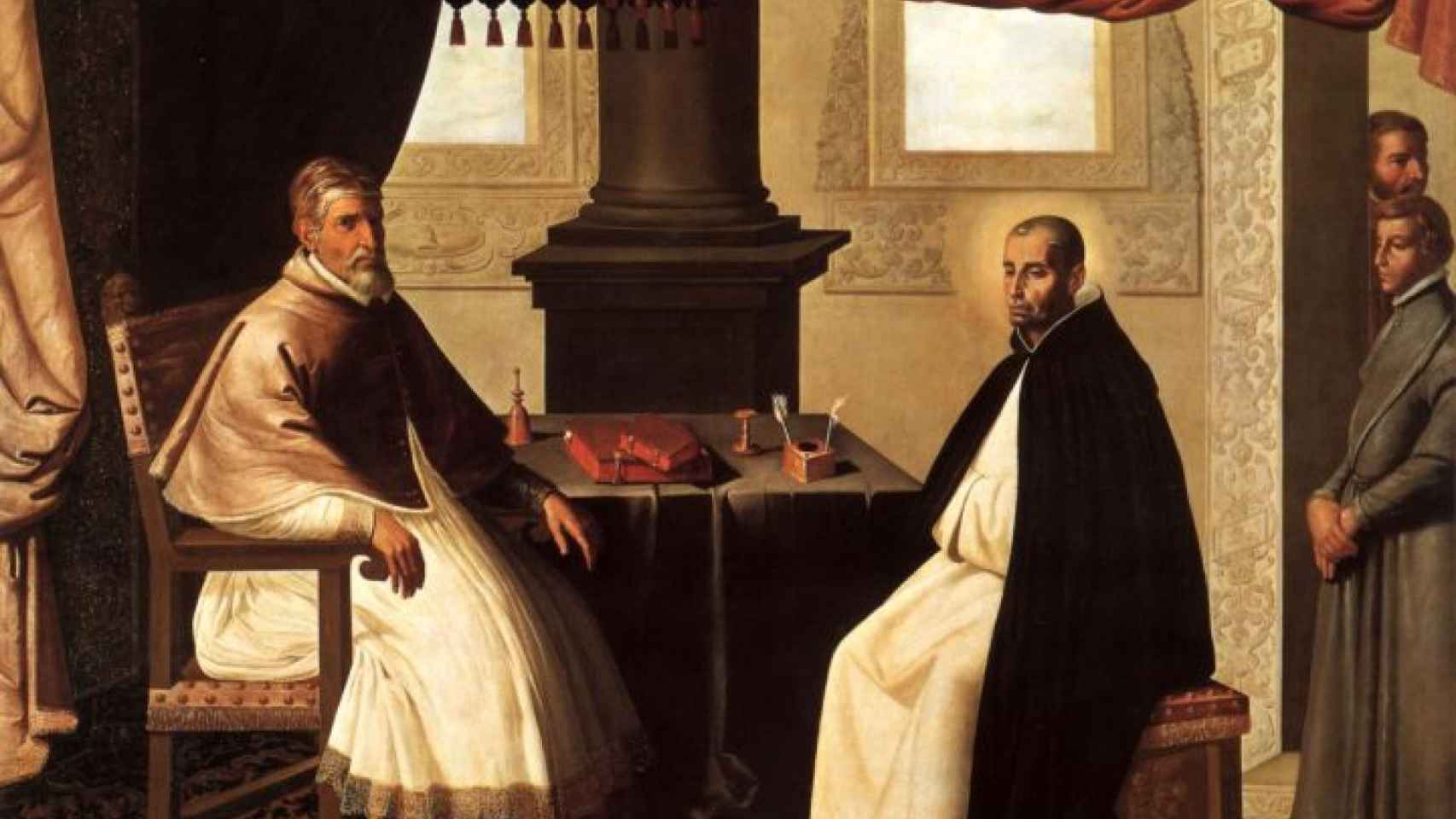 La visita de San Bruno al papa Urbano II de Zurbarán