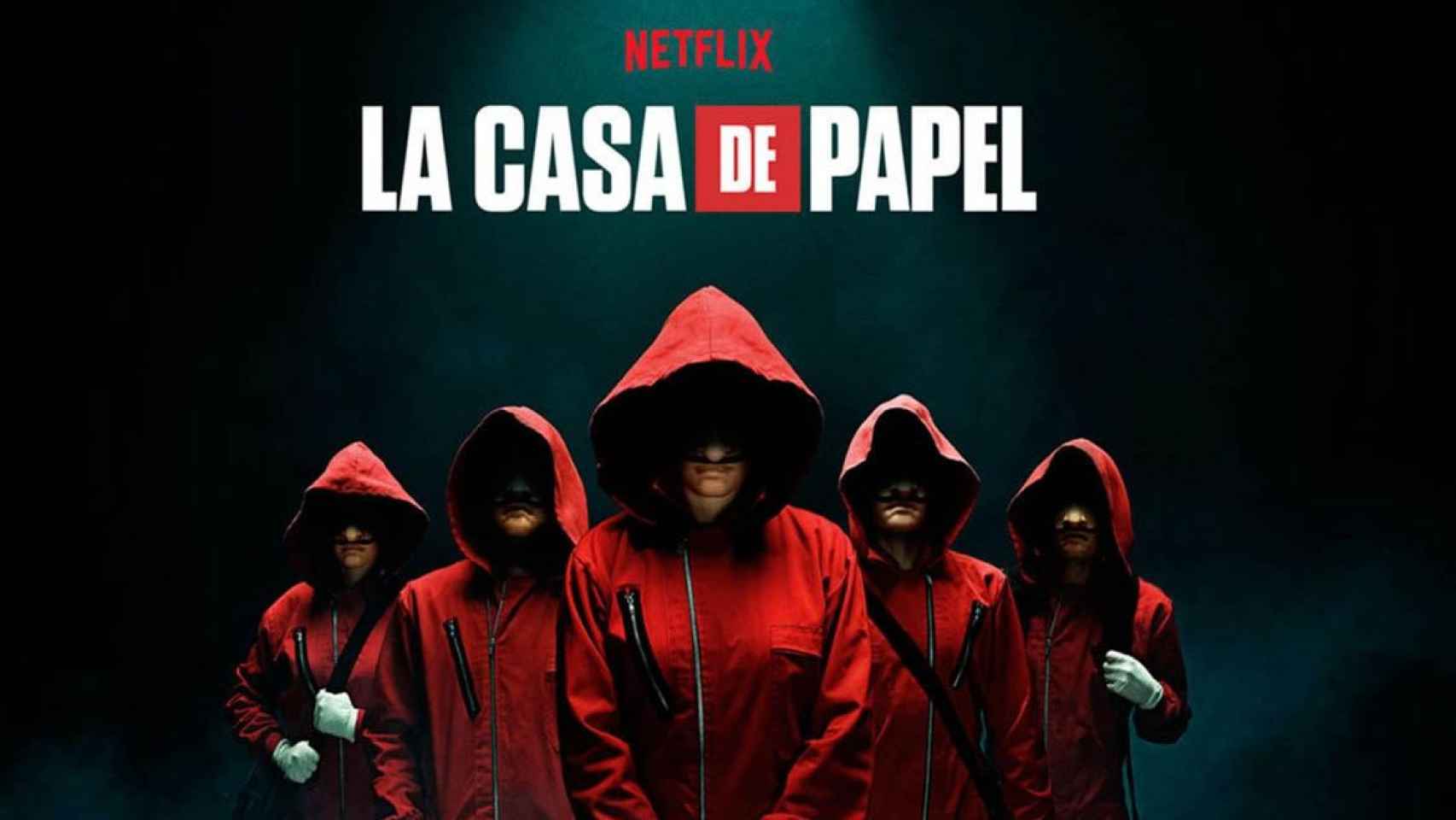 Cartel promocional de 'La casa de papel' NETFLIX