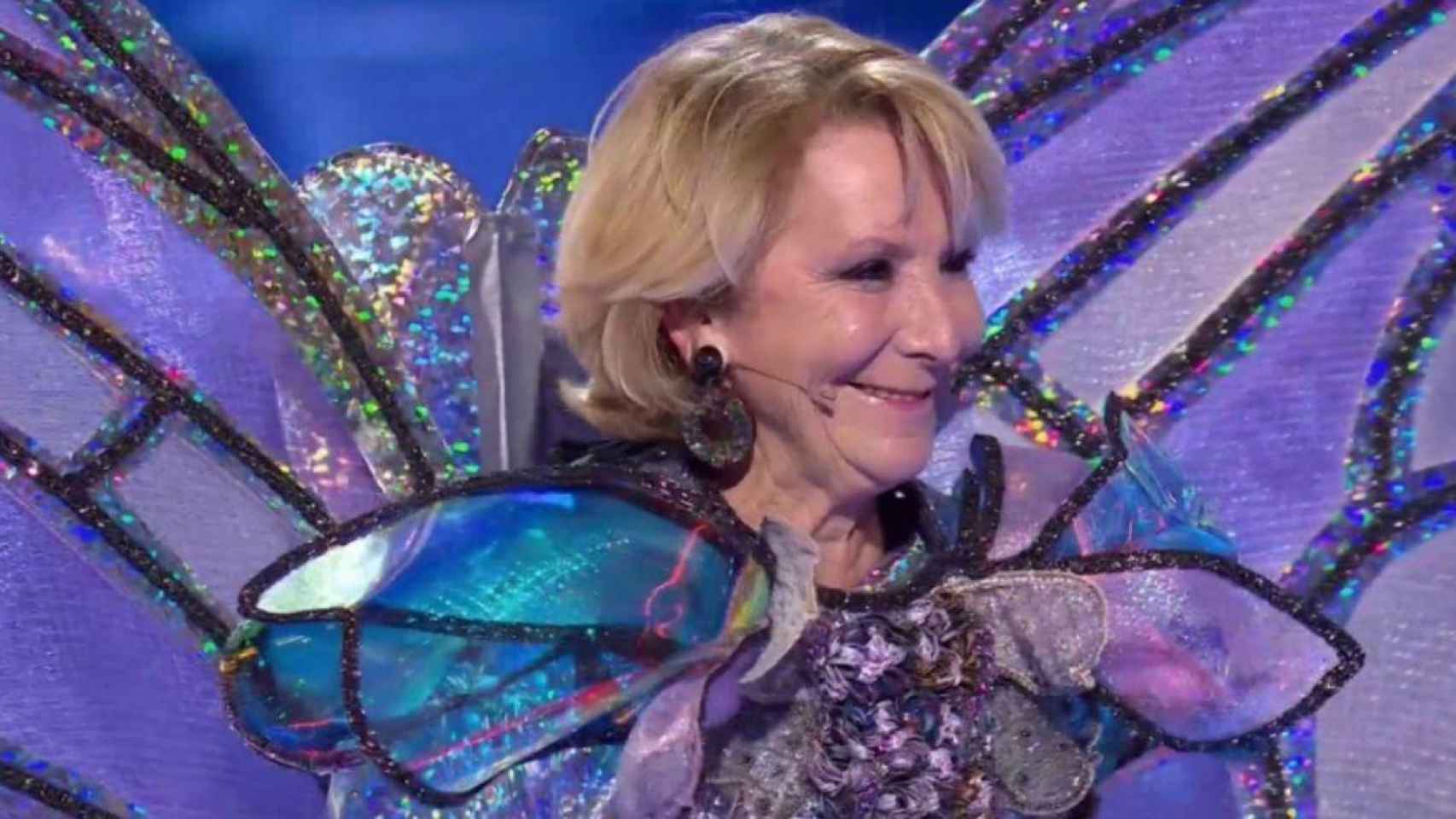 Esperanza Aguirre es Mariposa en 'Mask Singer 2' / ATRESMEDIA