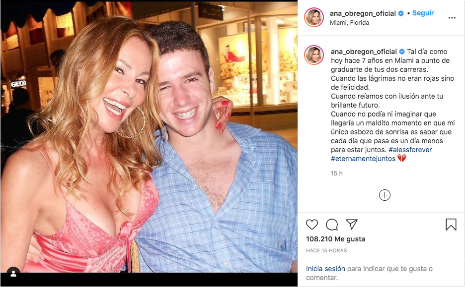 Ana Obregón comparte una fotografía de la graduación de su hijo en Miami / INSTAGRAM