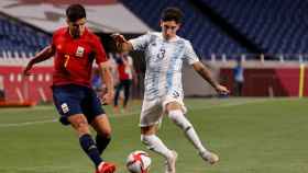 Marco Asensio en una acción ante Argentina en los JJOO de Tokio / EFE