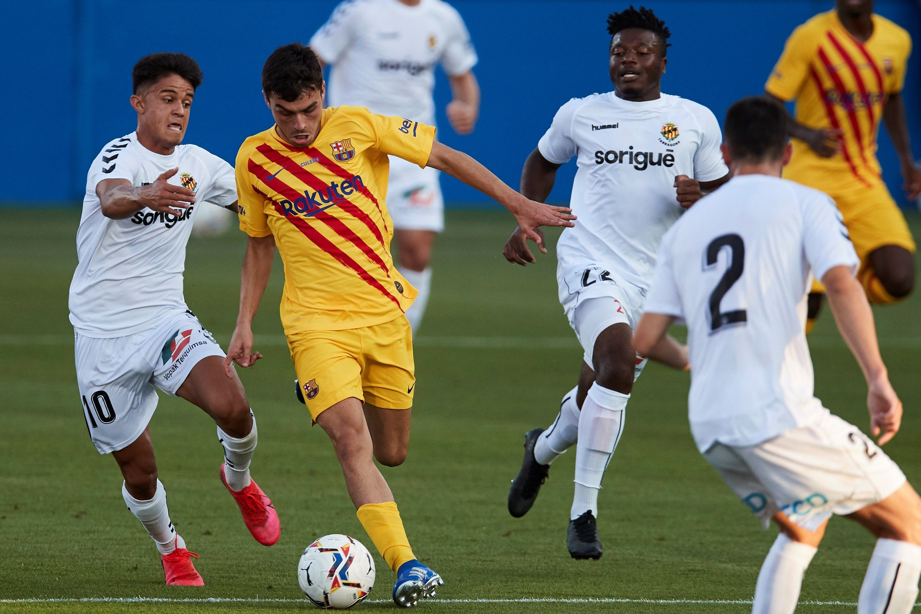 Pedri en el Barça-Nàstic de pretemporada / EFE