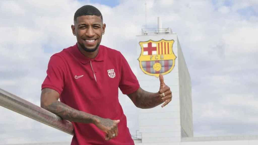 Emerson Royal, en su primer día dentro del FC Barcelona / FCB