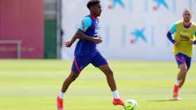 Junior Firpo entrenando con el Barça / FC Barcelona