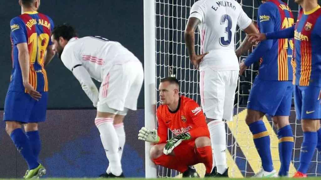 Ter Stegen en el clásico en Valdebebas / FCB