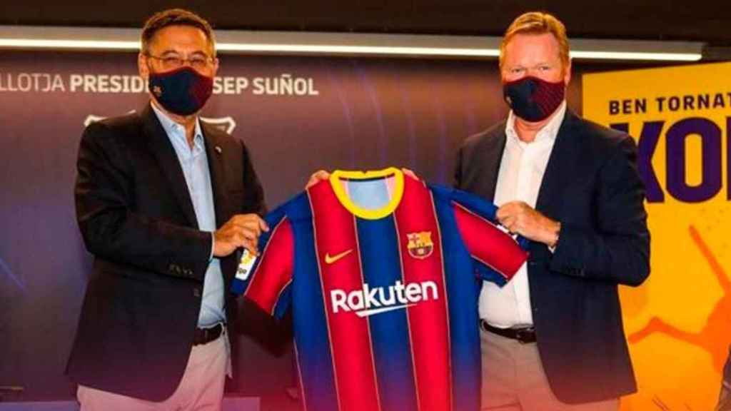 Bartomeu presenta a Koeman como entrenador del primer equipo / REDES