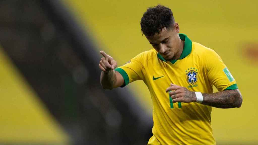 Coutinho celebrando su gol contra Bolivia / Redes