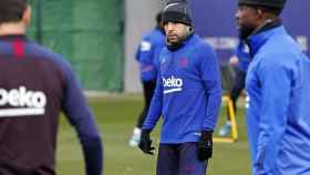 Jordi Alba en un entrenamiento del FC Barcelona / FC Barcelona