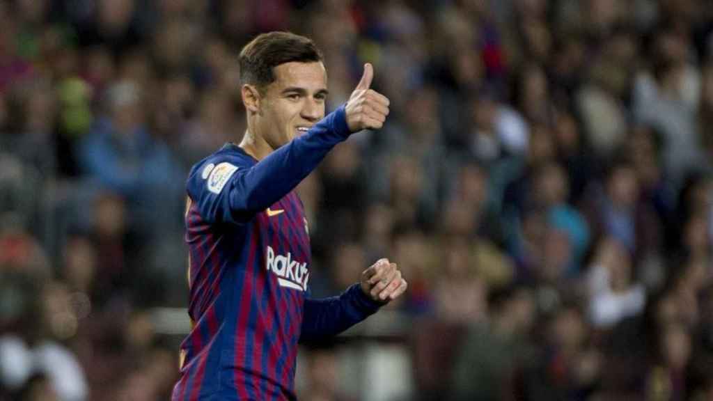 Philippe Coutinho en un partido con el Barça / EFE