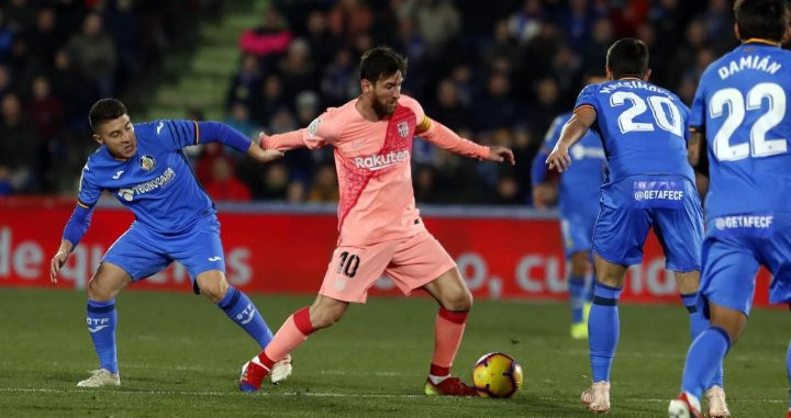 Leo Messi, en una acción ante el Getafe | EFE