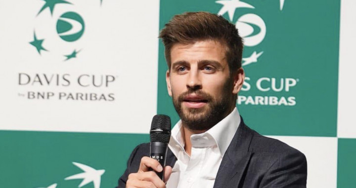 Una foto de Gerard Piqué durante la presentación de la Copa Davis / Instagram