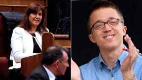 Laura Borràs e Íñigo Errejón, diputados de JxCat y Más País, respectivamente