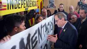 Reunión del presidente Quim Torra con los CDR de Sabadell. La sentencia ya está aquí / EFE