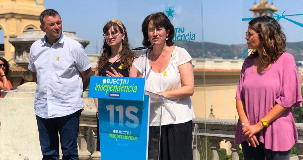 Elisenda Paluzie, presidenta de la ANC, anuncia la manifestación de la Diada 2019 / ANC