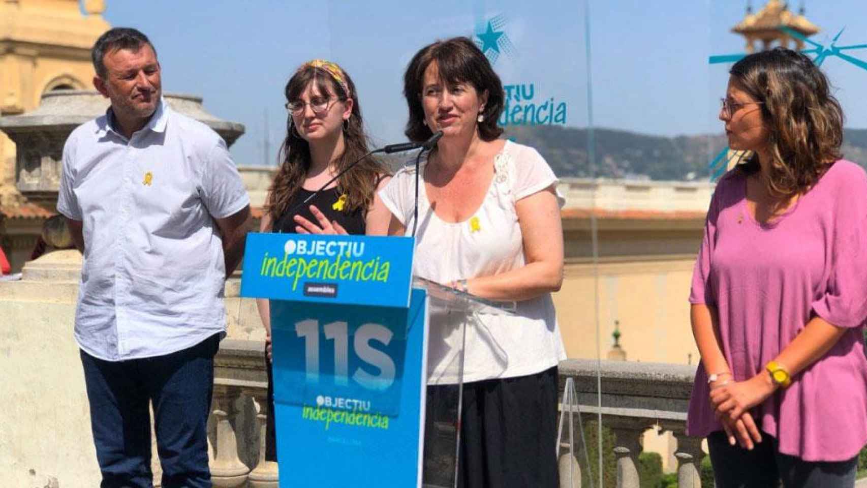 Elisenda Paluzie, presidenta de la ANC, anuncia la manifestación de la Diada 2019 / ANC