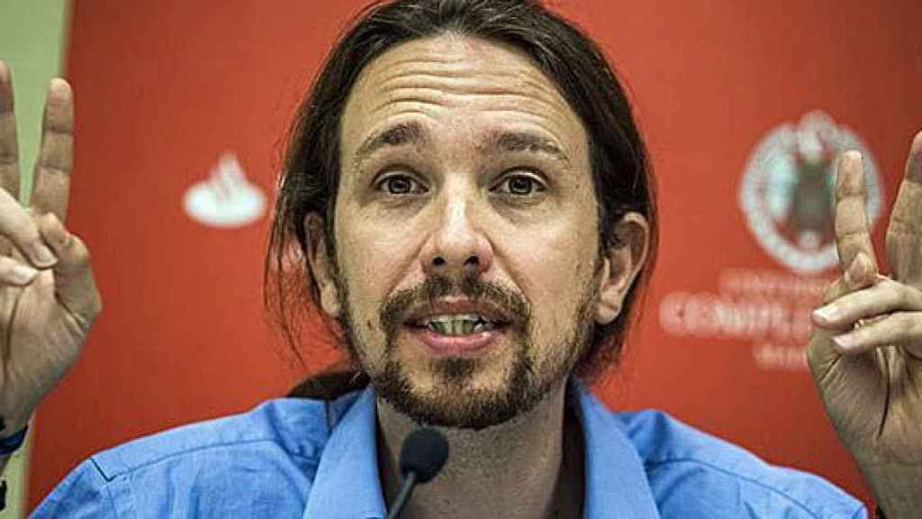 El líder de Podemos, Pablo Iglesias