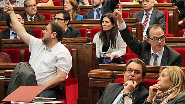 Votación en el Parlamento autonómico de Cataluña de los Presupuestos de la Generalidad para 2014