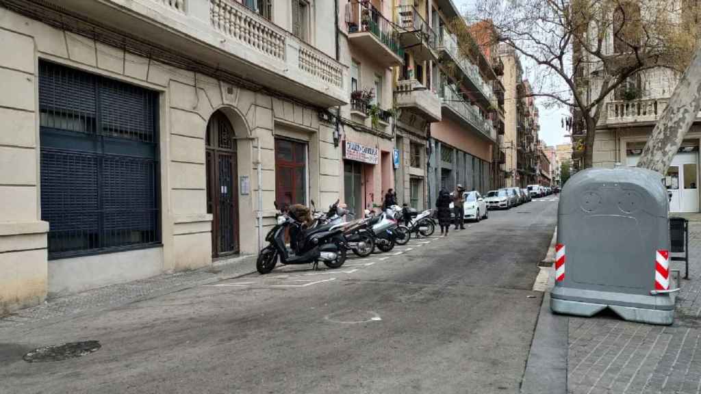 Lugar donde una mujer encontró al bebé abandonado en Barcelona y que será dado de alta hoy / EUROPA PRESS