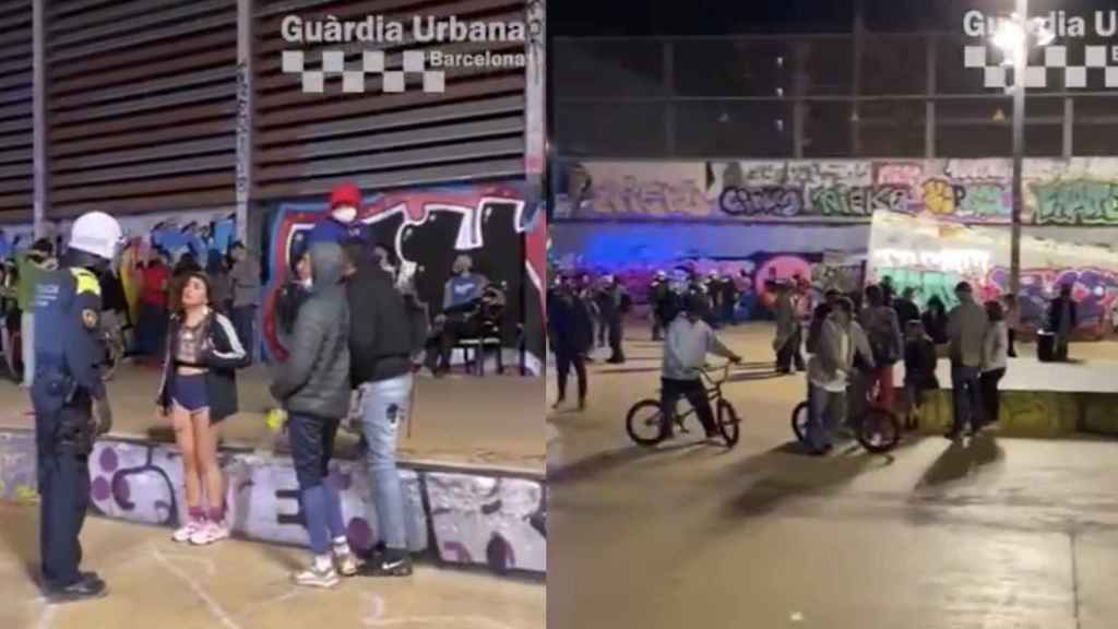 La Urbana desaloja botellones en Barcelona / GUARDIA URBANA DE BARCELONA