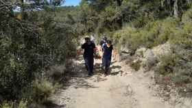 Uno de los rescates de montaña de Bomberos de la Generalitat ha sido en Febró (Tarragona) / BOMBERS