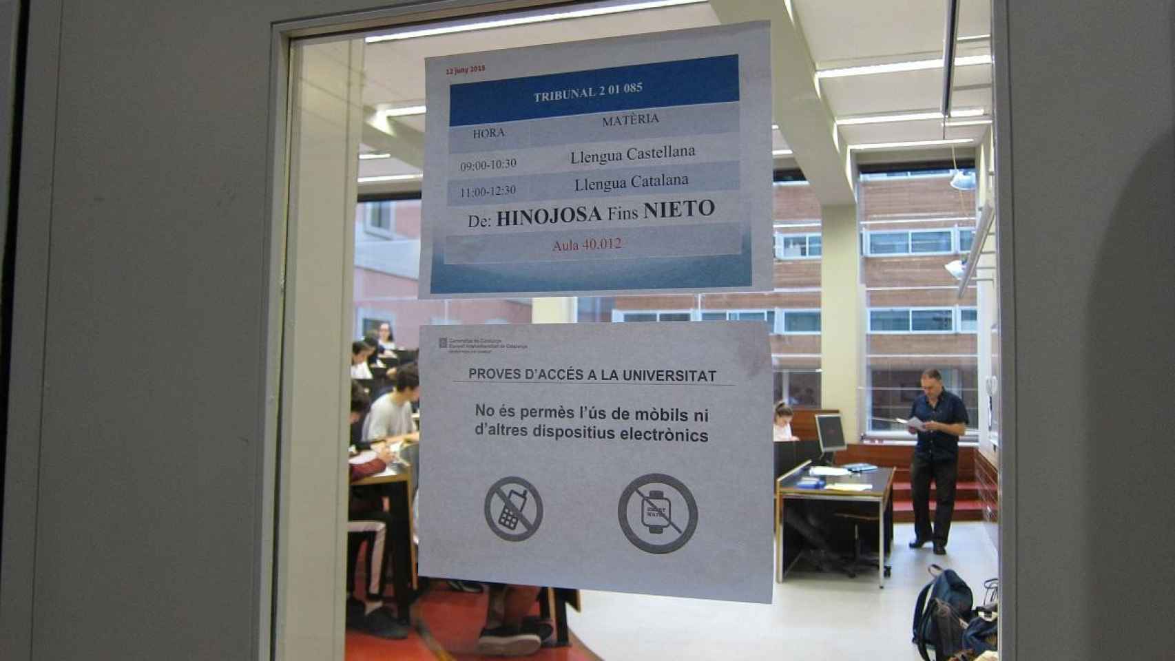 Examen de la selectividad en Cataluña / EP