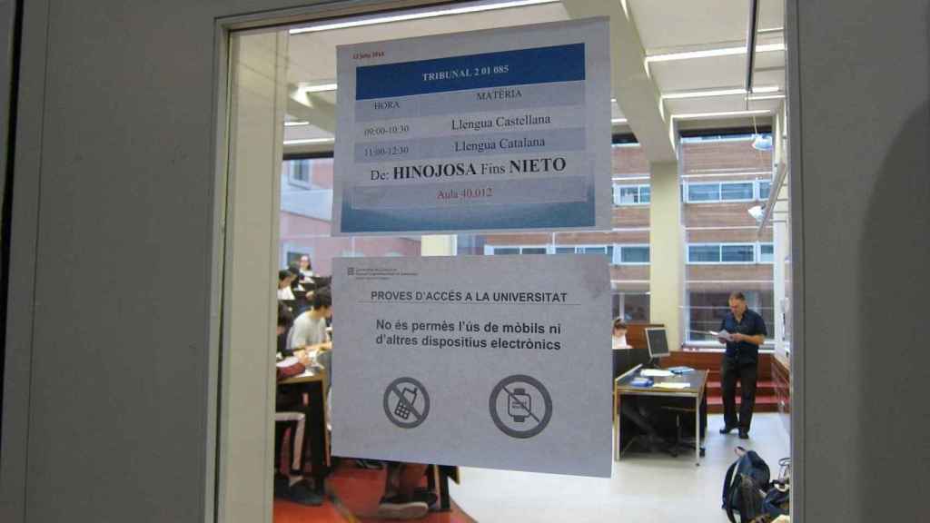 Examen de la selectividad en Cataluña / EP