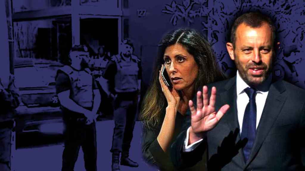 Sandro Rosell y su mujer, Marta Pineda / CG