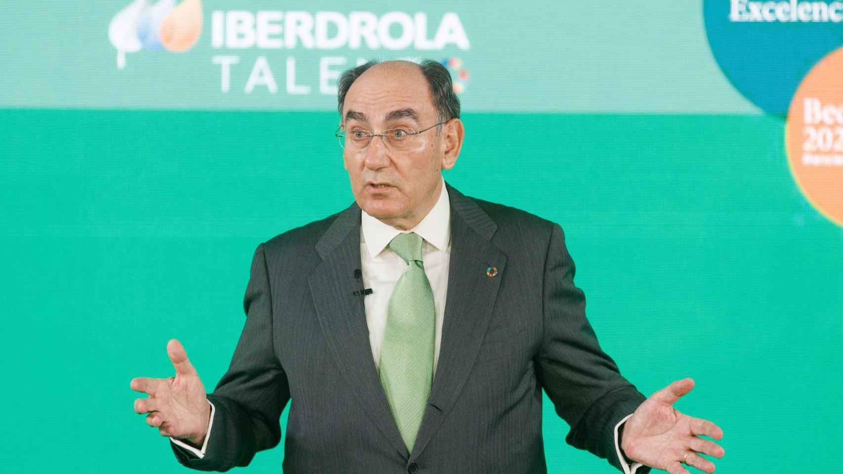 El presidente de Iberdrola, Ignacio Galán, en un reciente acto de la compañía / EP