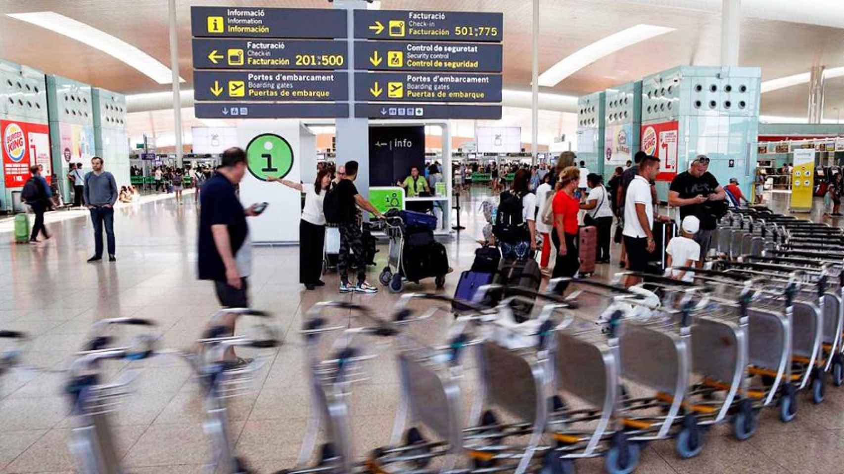 Imagen de la Terminal 1 del aeropuerto de El Prat de Barcelona / CG