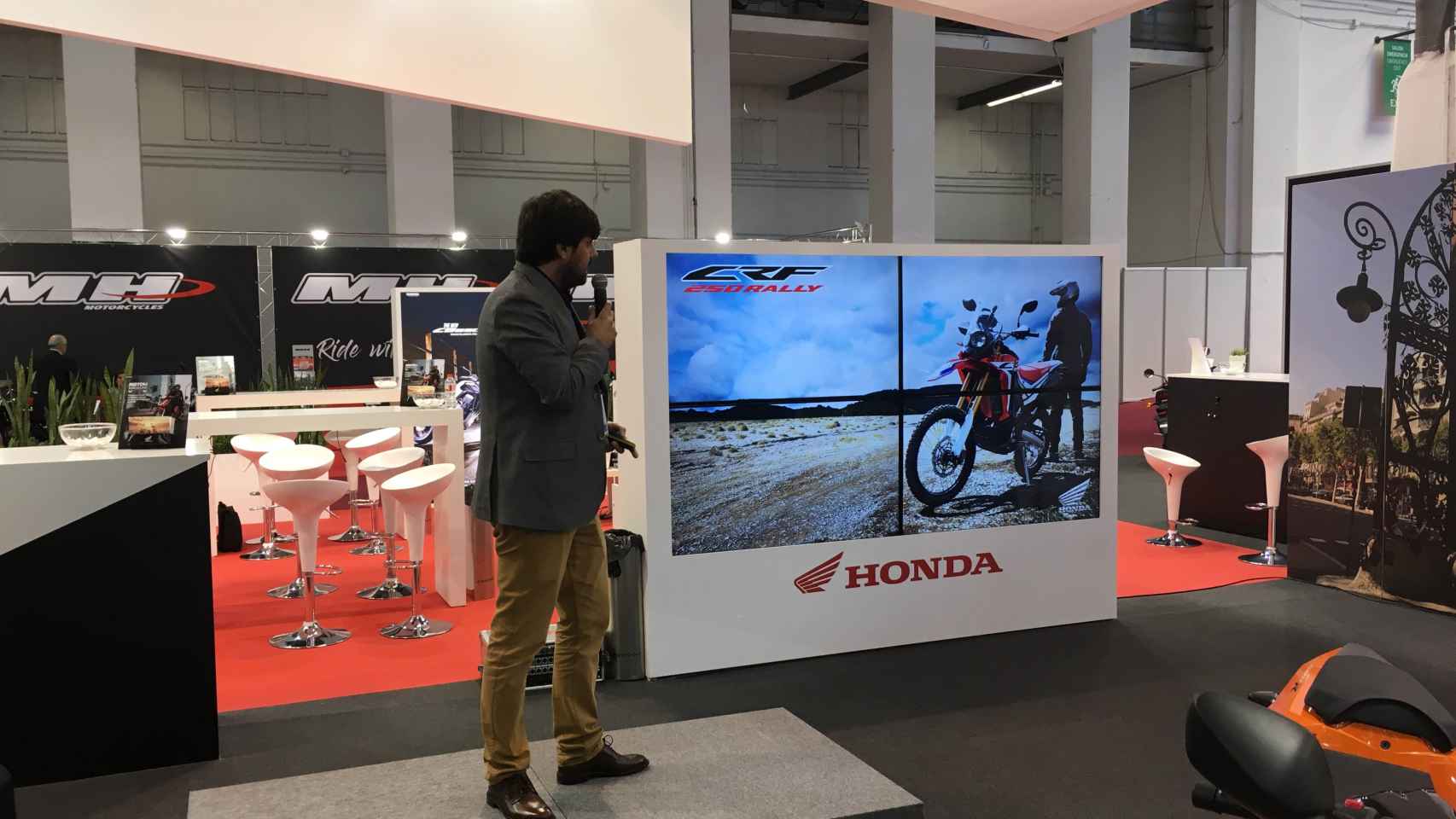 José Peiró, responsable de marketing de Honda en la presentación de Motoh! / CG