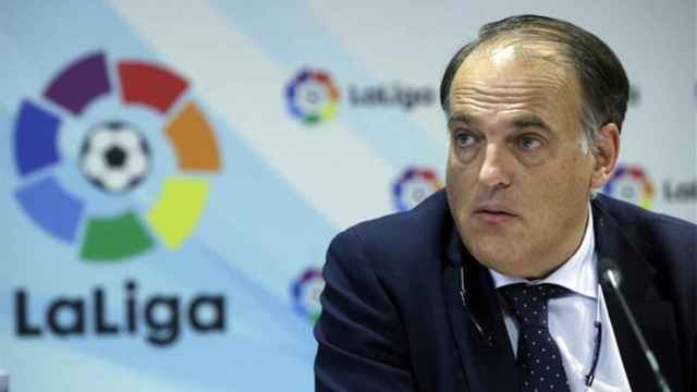 El presidente de la Liga de Fútbol Profesional, Javier Tebas / EFE